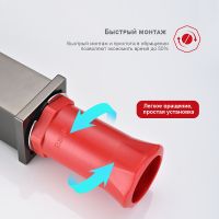 Смеситель для раковины Raglo Графит матовый арт-R01.10.09 — фото 7, Смесители для раковины