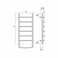 Товар: Водяной полотенцесушитель Point Афина П6 500x800 Хром арт-PN04158 - фото 5 Водяной полотенцесушитель Point Афина П6 500x800 Хром арт-PN04158 — фото 5, Водяные полотенцесушители