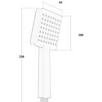 Товар: Ручной душ Bond Cube Черный матовый арт-B02-9788 - фото 4 Ручной душ Bond Cube Черный матовый арт-B02-9788 — фото 4, Лейки для душа