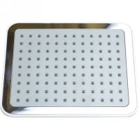 Верхний душ Bronze de Luxe Quadro Белый Хром арт-1916 — фото 1, Верхние души