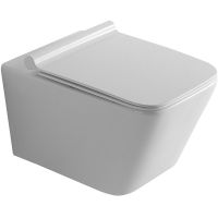 Унитаз Creto Logan L2 подвесной Белый с сиденьем Микролифт арт-1002-001-L2W — фото 1, Подвесные унитазы