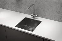 Granula-, стальная кухонная мойка арт-4445U, СТАЛЬ САТИН — фото 2, Кухонные мойки