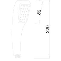 Ручной душ Melodia della vita Standard Хром арт-MKP26116 — фото 4, Лейки для душа