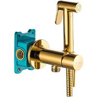 Гигиенический душ со смесителем ALMAes Benito Золото арт-AL-859-08 — фото 1, Гигиенические души
