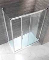 Душевой уголок CEZARES арт-LUX-SOFT-W-AH-1-140/80-C-Cr-IV — фото 2, Прямоугольные душевые уголки