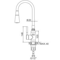 Товар: Смеситель для кухни Accoona Хром Черный арт-A9890F-1 - фото 3 Смеситель для кухни Accoona Хром Черный арт-A9890F-1 — фото 3, Смесители для кухни