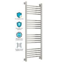 Водяной полотенцесушитель Сунержа Богема прямая 1200х400 Хром арт-00-0220-1240 — фото 3, Водяные полотенцесушители