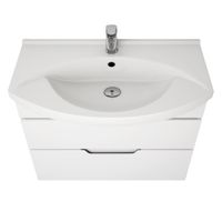 Товар: Тумба LAGUNA PLUS, 105 см, подвесная/напольная, 2 ящика, с опорами, белый глянец арт-99.0108 - фото 10 Тумба LAGUNA PLUS, 105 см, подвесная/напольная, 2 ящика, с опорами, белый глянец арт-99.0108 — фото 10, Тумбы под раковину