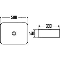 Раковина-чаша AQUAme 50 Белая глянцевая арт-AQM5010 — фото 3, Раковины накладные