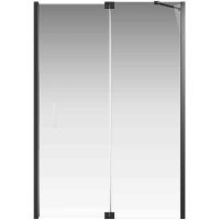 Душевая дверь Creto Tenta 140 профиль Черный матовый стекло прозрачное арт-123-WTW-140-C-B-8 (260092) — фото 1, Распашные душевые двери