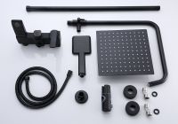 Товар: Душевая система Bond Черная матовая арт-B02-9488 - фото 5 Душевая система Bond Черная матовая арт-B02-9488 — фото 5, Душевые стойки