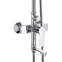 Душевая система Haiba Хром арт-HB2415 — фото 3, Душевые стойки