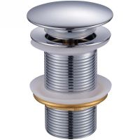 Донный клапан Bond click-clack Хром арт-BV0100 — фото 1, Донные клапаны