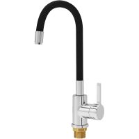 Смеситель для кухни Aringa Твид Хром Черный арт-AR02023BL — фото 1, Смесители для кухни