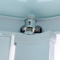 Душевая кабина Orans 130x90 R с гидромассажем профиль Белый задние стенки Белые арт-86155r0 — фото 3, Душевые кабины