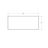 Вставка в дно металлического каркаса под раковину CEZARES арт-CADRO-100-MENS-BIANCO — фото 2, Комплектующие для мебели в ванной