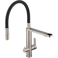 Смеситель для кухни Swedbe Selene Plus Нержавеющая сталь Черный арт-8440 — фото 7, Смесители для кухни