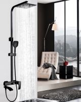 Душевая система ALMAes Turia Черная матовая арт-SDI-1808 — фото 9, Душевые стойки