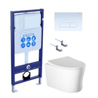 КомплектAQUATEK НИКА-013 4в1 (рама AQUATEK Standard INS-0000012+крепеж KKI-0000002+клавиша KDI-00000 арт-SET AQUATEK НИКА-013 4в1 — фото 1, Комплекты унитаз + инсталляция