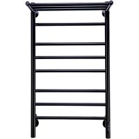 Электрический полотенцесушитель Comfysan Luce EC-8 80x40 с полкой Черный матовый арт-013592 — фото 3, Электрические полотенцесушители