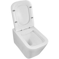 Унитаз Azario Boca подвесной Белый с сиденьем Микролифт арт-AZ-1048 A — фото 5, Подвесные унитазы