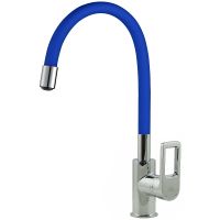 Смеситель для кухни Rossinka Хром Синий арт-Z35-35U-Blue — фото 8, Смесители для кухни