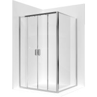 Душевой уголок Ambassador Forsa 130х120 профиль Хром стекло прозрачное арт-17021108AX-120AX — фото 1, Прямоугольные душевые уголки
