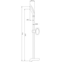 Душевая штанга Haiba Хром арт-HB8006 — фото 2, Штанги для душа