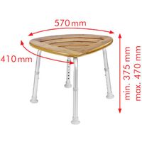 Табурет в ванную Ridder Assistent Хром Бамбук арт-А00502081 — фото 2, Сиденья