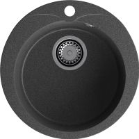 GRANFEST Мойка RONDO 480 1-чаша D-475мм графит арт.GF- арт-R-480 графит — фото 2, Кухонные мойки