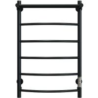 Электрический полотенцесушитель Aringa Берген 80x50 с полкой Черный арт-AR03007BL — фото 5, Электрические полотенцесушители