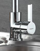 Смеситель для кухни Ledeme Rainbow 4898-3L Хром Белый арт-535862 — фото 4, Смесители для кухни