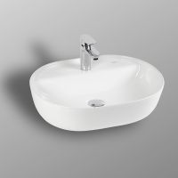 Раковина Bond 50 Белая глянцевая арт-S01-500 — фото 2, Раковины накладные