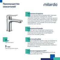 Смеситель для раковины Milardo Demi Хром арт-DEMSB00M01 — фото 7, Смесители для раковины