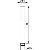 Товар: Ручной душ Keuco Universal 56080 130100 Хром черный шлифованный арт-56080130100 - фото 2 Ручной душ Keuco Universal 56080 130100 Хром черный шлифованный арт-56080130100 — фото 2, Лейки для душа