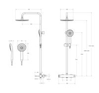 Душевая стойка со смесителем CEZARES арт-RELAX-CD-IN — фото 6, Душевые стойки