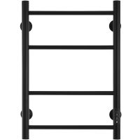 Электрический полотенцесушитель Energy Round 600x400 Черный матовый арт-EETR0ROUND604R905M — фото 1, Электрические полотенцесушители