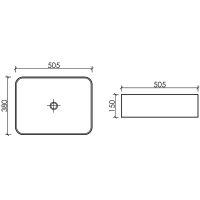 Раковина-чаша Ceramicanova Element 51 Темный антрацит матовый арт-CN6052MDH — фото 5, Раковины накладные