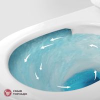 Унитаз подвесной безободковый с сиденьем CEZARES STREAM арт-CZR-2426-TH-TOR/SC — фото 10, Подвесные унитазы