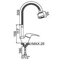Товар: Смеситель для кухни Ledeme H02-B 4302-BL Хром арт-532865 - фото 9 Смеситель для кухни Ledeme H02-B 4302-BL Хром арт-532865 — фото 9, Смесители для кухни