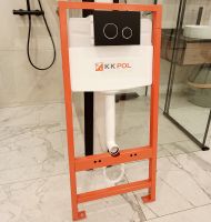 Клавиша смыва KK POL M11 V1 Черная матовая Хром арт-SPP/146/0/K — фото 3, Кнопки смыва