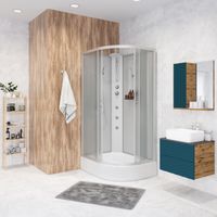 Душевая кабина Niagara Classic NG-33094-14LBKTG (100х90х210) средний поддон(26см),стекло матовое,4 м арт-330944LBKTG — фото 1, Душевые кабины