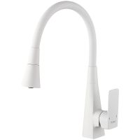 Смеситель для кухни Haiba Белый матовый арт-HB73823-8 — фото 1, Смесители для кухни