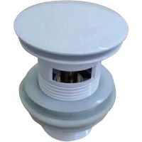 Донный клапан CeramaLux click-clack Белый глянцевый арт-RD001GW — фото 1, Донные клапаны