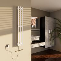 Электрический полотенцесушитель Altasan Арго 120х17 Белый матовый арт-Арго12017БМ — фото 2, Электрические полотенцесушители