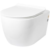 Унитаз Creto Logan L1 подвесной Белый с сиденьем Микролифт арт-1001-001-L1W — фото 9, Подвесные унитазы