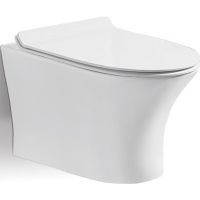 Унитаз CeramaLux подвесной с сиденьем Микролифт арт-2617Е — фото 1, Подвесные унитазы