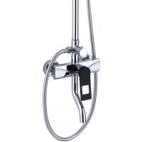 Душевая система Bronze de Luxe Element Хром Черный матовый арт-EL77CB — фото 4, Душевые стойки