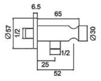 Шланговое подключение ESKO Хром арт-SH805 — фото 3, Шланговые подключения