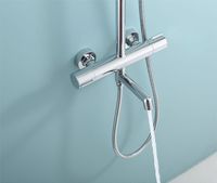 Товар: Душевая система Raglo с термостатом Хром арт-R20.26 - фото 7 Душевая система Raglo с термостатом Хром арт-R20.26 — фото 7, Душевые стойки